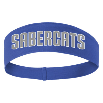 Sabercats Headband - Royal & Black Thumbnail