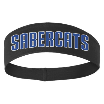 Sabercats Headband - Grey & Black Thumbnail